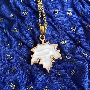 Necklace | Handmade Ivory Leaves of Fall Necklace
